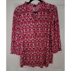 ava & grace With Tie Neckline Women NWT sz L  Multicolor